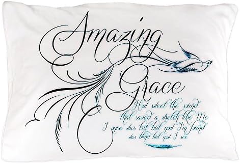 Amazon Com Cafepress Amazing Grace Standard Size Pillow Case 20