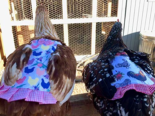 Hen Couture Hen Saddle Single Strap Apron Jacket Standard Size Chicken Poultry (Pink)