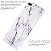 BAISRKE iPhone 7 Plus Case, White Black Marble Creative Design Slim Flexible Soft Silicone Bumper Shockproof Gel TPU Rubber Glossy Skin Cover Case for iPhone 7 Plus iPhone 8 Plus 5.5 inch