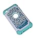 iPod 4 Case, iPod Touch 4 Case, MagicSky [Shock Absorption] Studded Rhinestone Bling Hybrid Dual Layer Armor Defender Protective Case Cover For iPod Touch 4th Generation - Flower2