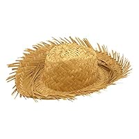 MA ONLINE Adults Beachcomber Straw Hat Mens Tropical Beach Party Fancy Dress Accessory One Size