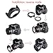 waka 55mm Reversible Tulip Flower Lens Hood Set, Unique Design Camera Lens Hood for Canon Nikon Sony DSLR + Center Pinch Lens Cap with Cap Keeper Leash + Microfiber Cleaning Cloth