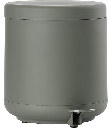 zone pedal bin Denmark Ume 4L Soft-Touch ABS with Inner Bucket, Olive Green zahnschiene austauschbar close mechanism that guarantees Color:Racing Red Trying 4 Different Pickups