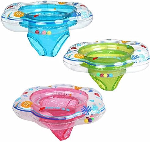 MinYn 1 Piece Baby Blue Inflatable Pool Float Infant Boat Swim Ring for Kids Toddler