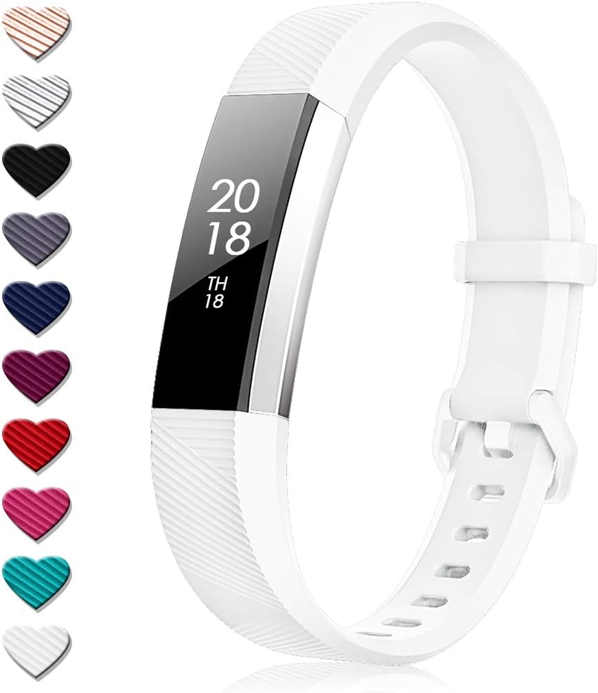 TreasureMax for Fitbit Alta HR Bands and Fitbit Alta Bands, Adjustable Soft Silicone Sports Replacement Accessories Bands for Fitbit Alta HR/Fitbit Alta
