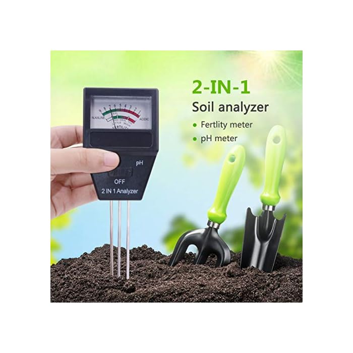 Buy Ph Meters 2 In 1 Soil Ph Meter Fertility Tester With 3 Probes