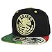Trendy Apparel Shop Mexico Coat of Arms Golden Eagle Emblem Embroidered Snapback Cap - Black