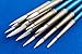 Art Lost Detail Paint Brush Taklon Hair/Hand Made, Set of 16, White