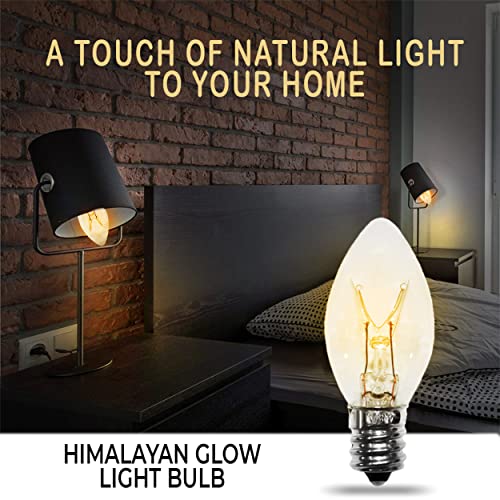 Himalayan Glow Salt Lamp Light Bulbs Night Light Bulbs 15 Watt Light Bulbs for Lamp E12