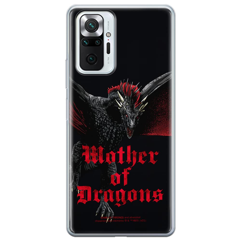 ERT GROUP mobile phone case for Xiaomi REDMI NOTE 10 PRO original and officially Licensed Game of Thrones pattern 002 optimally adapted to the shape of the mobile phone, case made of TPU