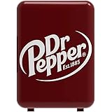 CURTIS MIS135DRP DR. Pepper Mini Portable Compact Personal Fridge Cooler, 4 Liter Capacity, 6 Cans, Makeup, Skincare, Freon-F