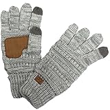 BYSUMMER C.C Smart Touch Tip Cold Weather Best Winter Gloves (Grey/Dark grey)