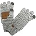 BYSUMMER C.C Smart Touch Tip Cold Weather Best Winter Gloves (Grey/Dark grey)