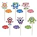 Lauren 24 Pcs Cupcake Toppers Little Monster CupCake Decorative Toppers Cake Decorating Tools for Party