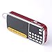 Mfine Portable Mini USB FM Radio Speaker Music Player Micro SD/TF Card For PC iPod Phone (088 Red) primary
