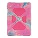 iPad Air 2 Case, Aceguarder Shockproof Kids Case Drop resistance Super Protection With Stand Cover Case for iPad Air 2 (pink camo-pink)