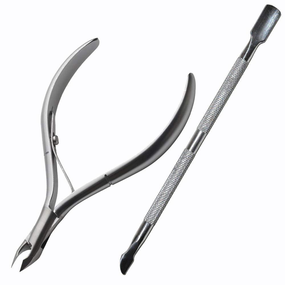 Longivia® Professional Cuticle Cutters Stainless Steel Pedicure and Manicure Clippers Dead Skin Remover Feet and Hands for Ingrown Nails Precision Nail Nippers for Men and Women