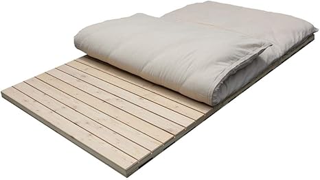 Amazon スノコベッド ふとん用 すのこベッド 森の寝床 竹炭入り３分割フロアベッド 日本製 湿気対策 炭 除湿 脱臭 健康 片付け簡単 Sサイズ ベッドフレーム オンライン通販