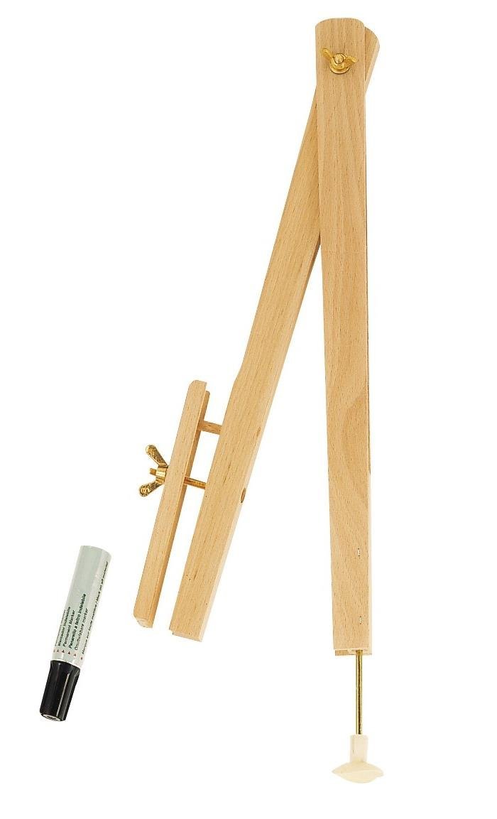JPC Wooden Blackboard Compass for Whiteboard Markers 152942
