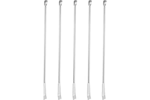 YOKIVE 5 Pcs Micro Reagent Spoon, 2 in 1 Double Head Stainless Steel | Take Out The Sample, Great for Science Labs, Chemistry