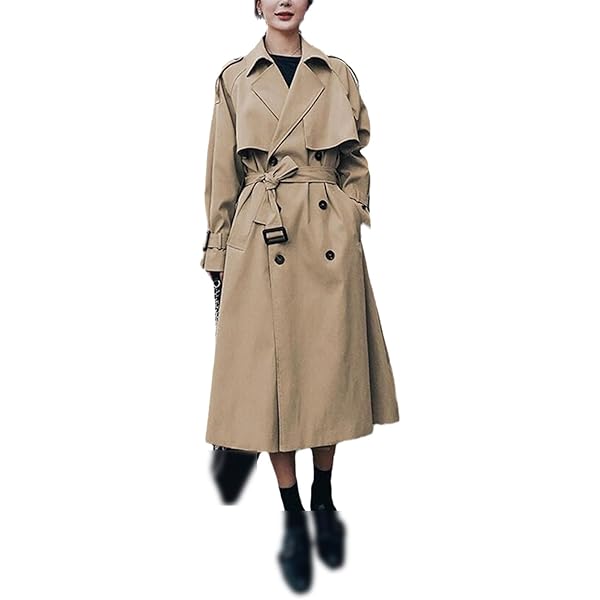 【美品】OUTERSUNSET big collar short coat Amazon.com: Short Trench Coat Women Spring Autumn Suit