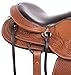 AceRugs 15″ 16″ 17″ 18″ Premium Tooled TAN Chestnut GAITED Western L Leather Horse Saddle Pleasure Trail Free TACK Set (16)thumb 3