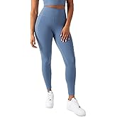 YITTY Active Women's Ultraluxe High-Waist Pocket Legging, Athleisure, 4-Way-Stretch, Elemental Blue, XXL/1X, Regular | 27" Inseam