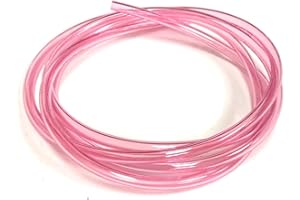 PARTSDEPOT Vent Hose Kit Carburetor Overflow Compatible with Keihin FCR MX Mikuni Carb Replica Pink