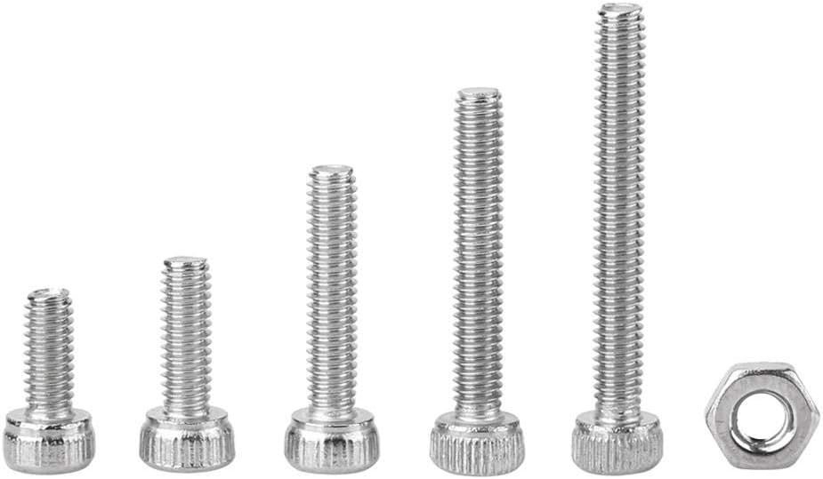 210pcs Stainless Steel SS304 M2.5 Bolts and Nuts Set, Hex Socket Screws - Image 3