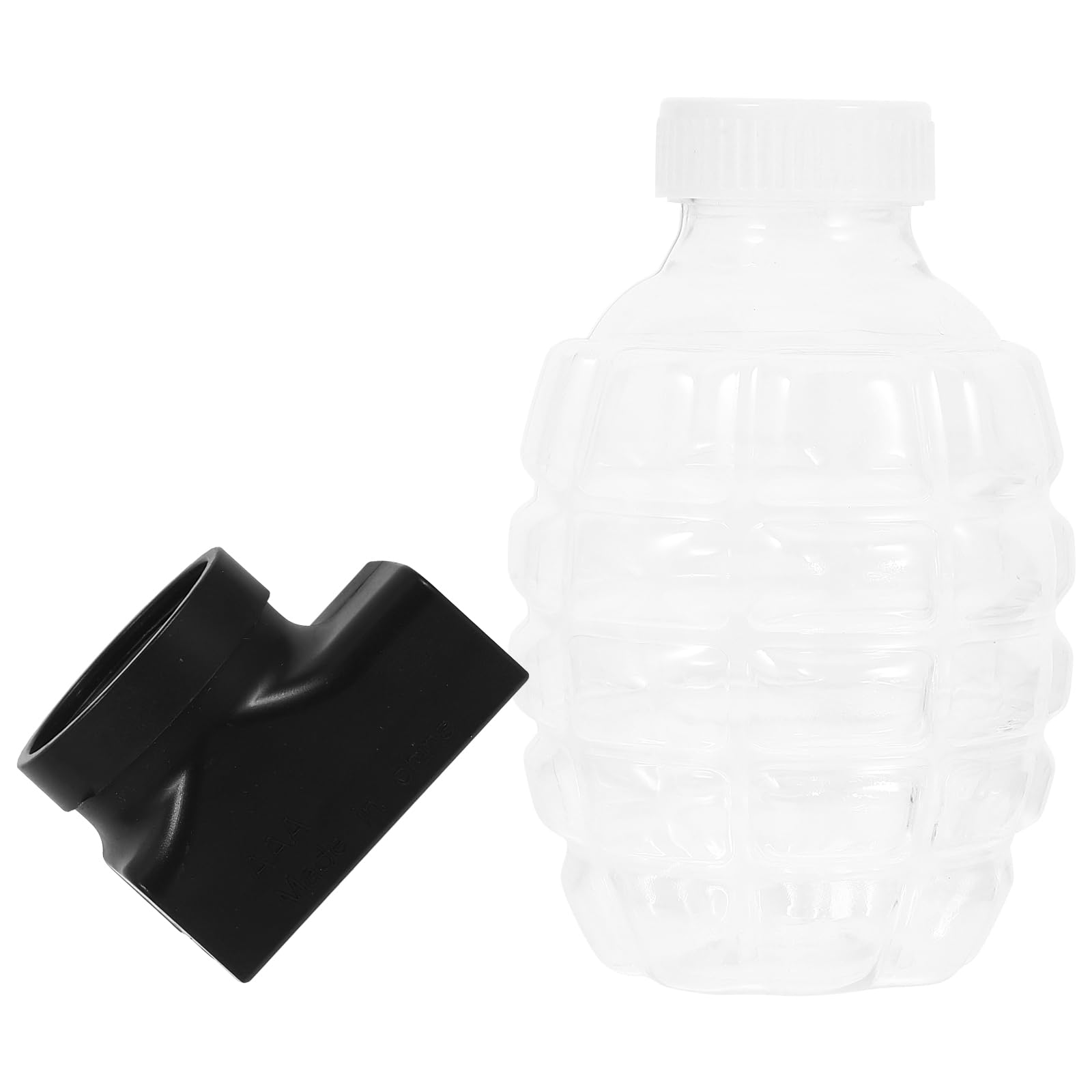 Toyvian Pineapple Bubble Bottle Transparent Beads Storage Container Refill Bottle for Kids Foam Blaster Shooter Game Accessory Compact Organizer