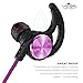 Phaiser BHS-750 Bluetooth Headphones, Wireless Earbuds Magnetic Stereo Earphones for Running with Mic and Lifetime Sweatproof Guarantee, Heliotrope