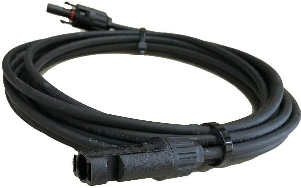 Wire4u Quality Solar Panel PV Cable DC Rated 4mm² 6mm² 10mm² - 1800V Double Insulated (6mm² Wire, 20 Metres)