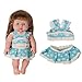 Jing Show Business Pack of 11 Fit for 12 Inches Alive Baby Doll Dresses Clothes for Girls Realistic American Doll with Hair Band Shoes