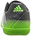 adidas Performance Kids' Messi 16.3 Indoor Soccer Shoe (Little Kid/Big Kid), Dark Grey/Metallic Silver/Neon Green, 2 M US Little Kid