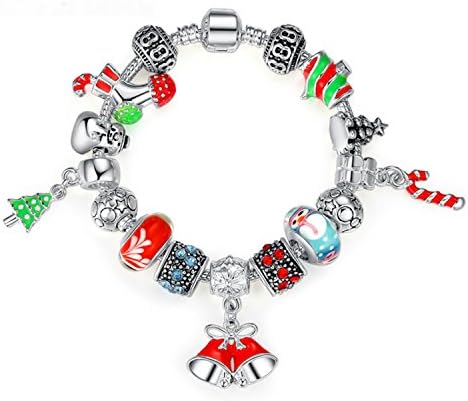 Baqijian Chain Bracelet Women With Exquisite Glass Beads Christmas Charm Gift Diy Gift Pa1805 18Cm Length