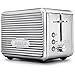 BELLA (14387) Linea Collection 2-Slice Toaster with Extra Wide Slot & Custom Settings, Polished Stainless Steel
