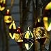 Valery Madelyn 7.2Ft Delightful Christmas glass ball garland with 10 Led lights in Red Green and Gold Color