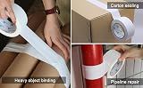 BOMEI PACK White Duct Tape 3 Rolls 48mm x 30m Reinforced Cloth Gaffer view 7