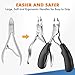 Toenail Clippers for Thick Nails - iMethod Surgical Grade Stainless Steel Ingrown Toenail Tool Set with Nail Nippers, Nail Lifter and Toenail File, Perfect for Everyone, Especially for Seniors