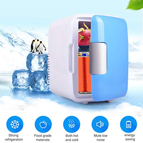 Mini Fridge 4 Liter,Car Fridge Portable Freezer Car DualPurpose 12V Beverage Refrigerators