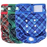 wegreeco Washable Dog Diapers (3 Pack), Highly