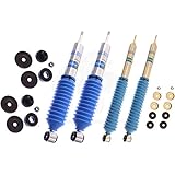 Bilstein B6 Series 4 Shocks Kit for 03-'12 Ford E-450 Super Duty Ride Monotube replacement Gas Charged Shock absorbers part number 33-187570, 33-176857