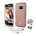 Premium Phone Cases for Samsung S7 Edge Selfie LED Light Case with Built-In Power Bank Phone Charger - Buy Selfie a Stick LED Illuminated Flashing Light, Red Gold (SL301S7RG)