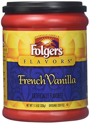 Folgers Flavors Coffee Ground, French Vanilla, 11.5 oz