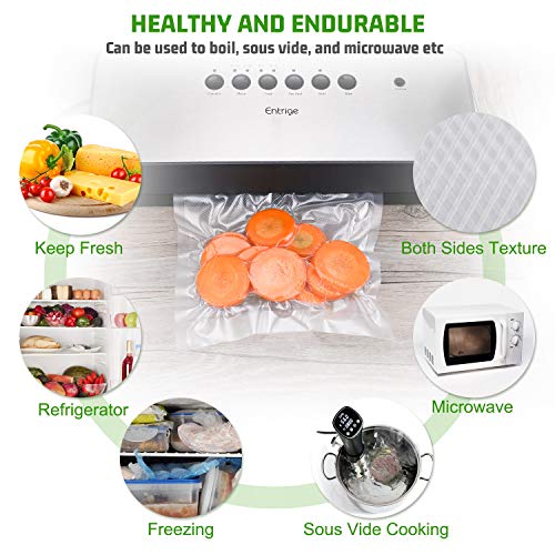 Entrige Vacuum Sealer Bags for Food, 8\