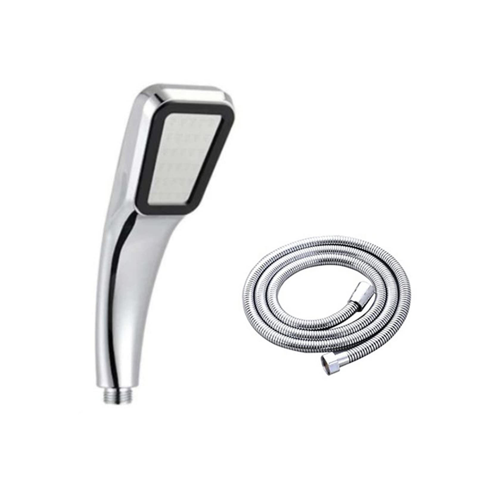 Bathroom Shower Head Shower Head 300 Holes Water Saving High Pressure Handheld Rectangular Bathroom Shower Accessories(Shower Head Pipe)