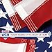 G128 American USA Flag | 2x3 Ft | ToughWeave Series Embroidered 210D Polyester | Country Flag, Embroidered Stars, Sewn Stripes, Indoor/Outdoor, Vibrant Colors, Brass Grommets