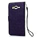 Galaxy Grand Prime G5308/G530H Case- MOLLYCOOCLE Stand Wallet ID Holders Emboss Vintage Flower Flip Folio TPU Soft Bumper PU Leather Skin Cover for Samsung Galaxy Grand Prime G5308/G530H -Purple