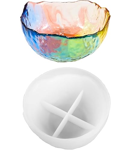 BOGEEL Fruit Bowl Resin Mold,Silicone Tray Mold,Epoxy Casting Mold Bowl Mold For Fruit Plate,Jewelry Dish,Home Decoration