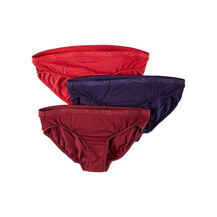 Buy Jockey Women's Staycool Bikini Underwear (3 Pack) Online at